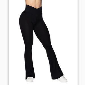 Sunzel Crossover Flared Yoga Pants/Leggings
